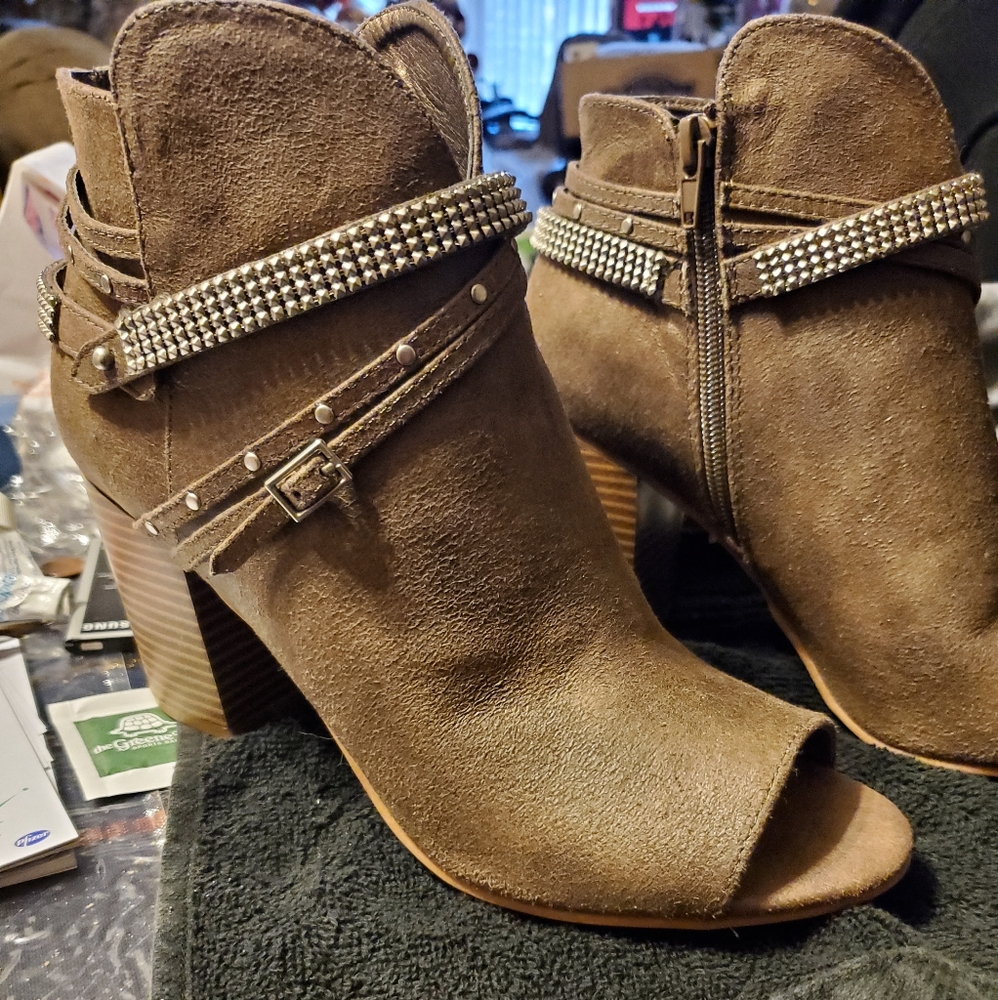 Open Toe Booties - Picture 2 of 4